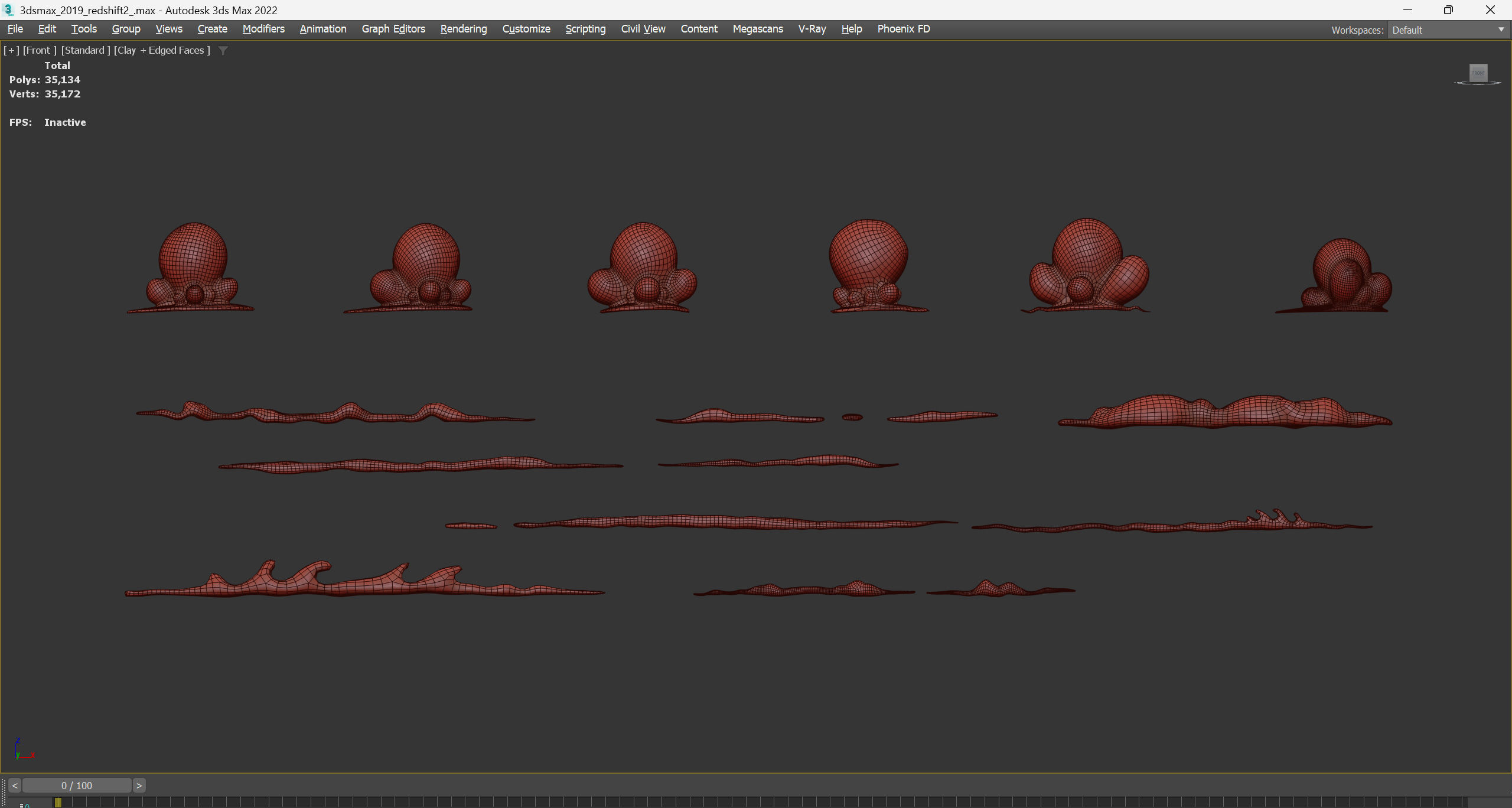 Stylized Cartoon Clouds and Weather Icons pack 140 assets Low-poly 3D model_56