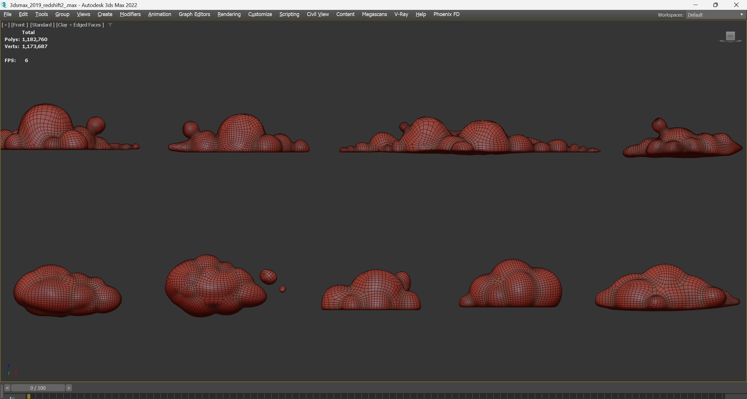 Stylized Cartoon Clouds and Weather Icons pack 140 assets Low-poly 3D model_73