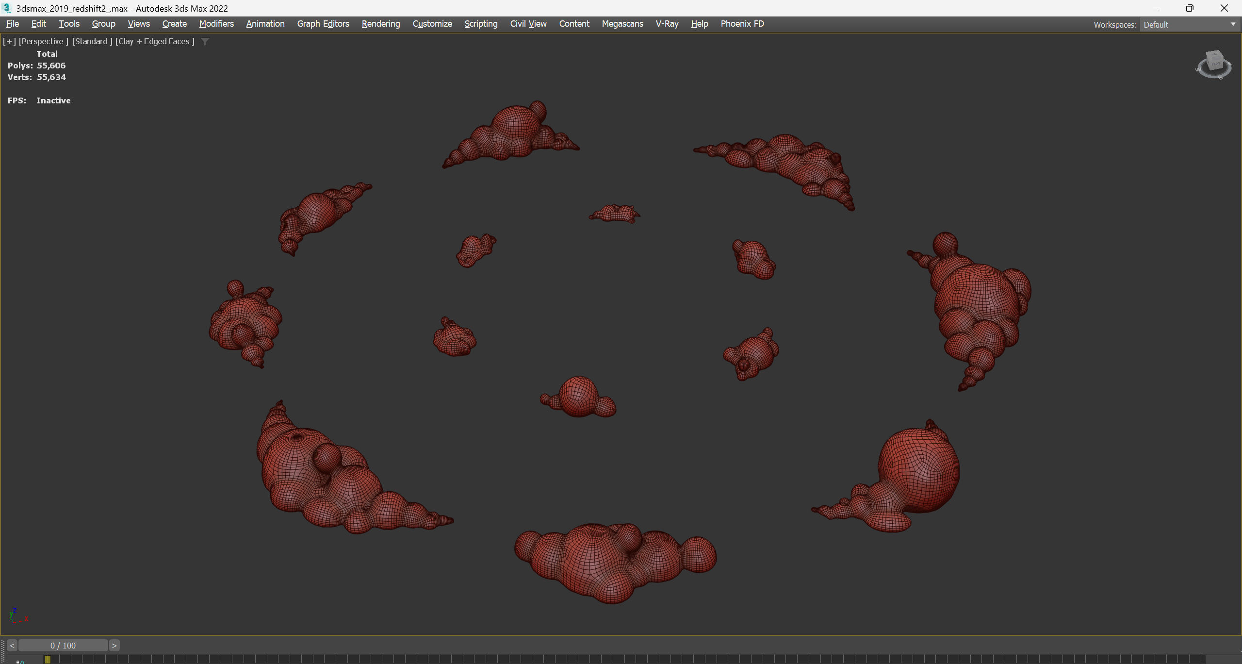 Stylized Cartoon Clouds and Weather Icons pack 140 assets Low-poly 3D model_54