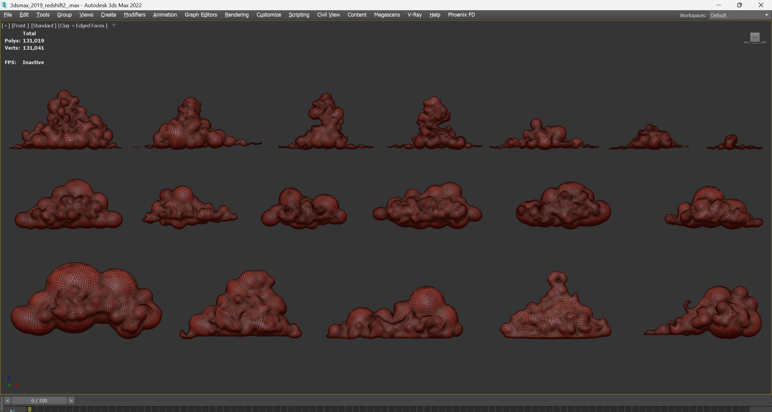 Stylized Cartoon Clouds and Weather Icons pack 140 assets Low-poly 3D model_62