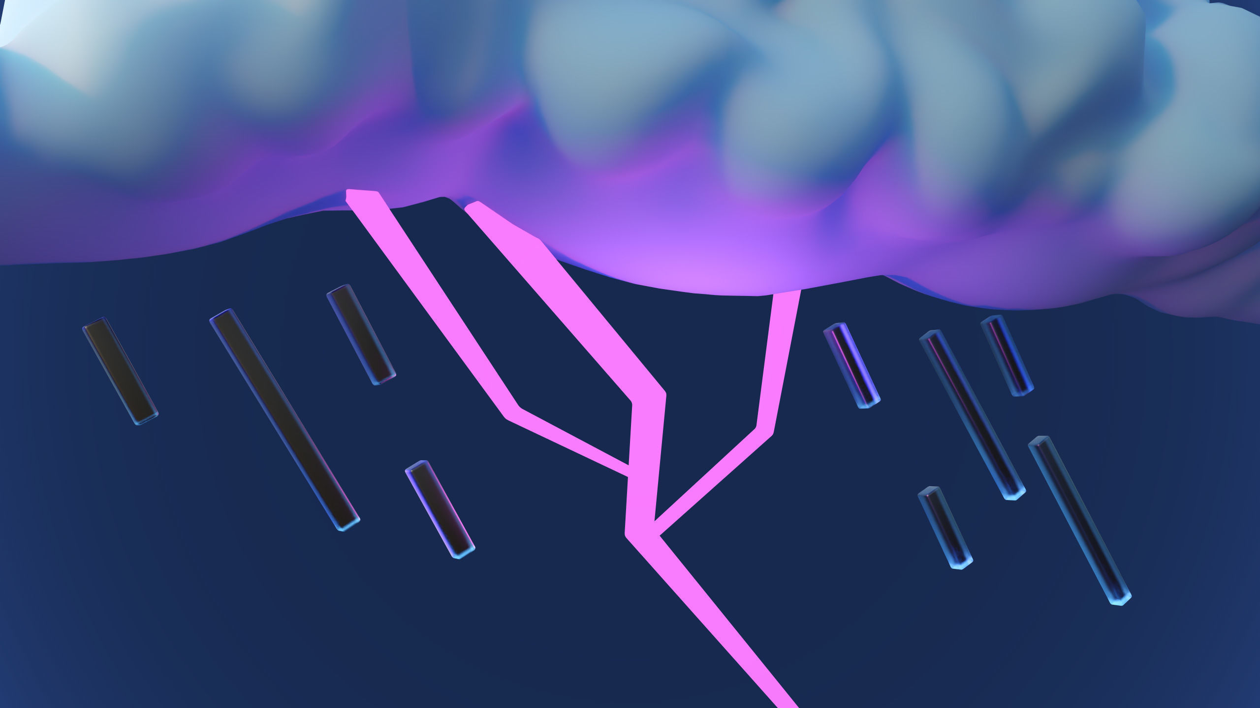 Stylized Cartoon Clouds and Weather Icons pack 140 assets Low-poly 3D model_26