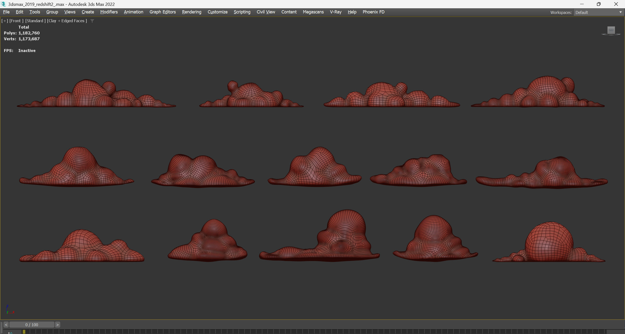 Stylized Cartoon Clouds and Weather Icons pack 140 assets Low-poly 3D model_71