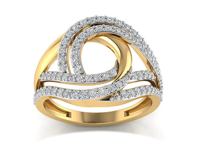 Women Ring  Render 3dm STL OBJ FBX Details 3D print model