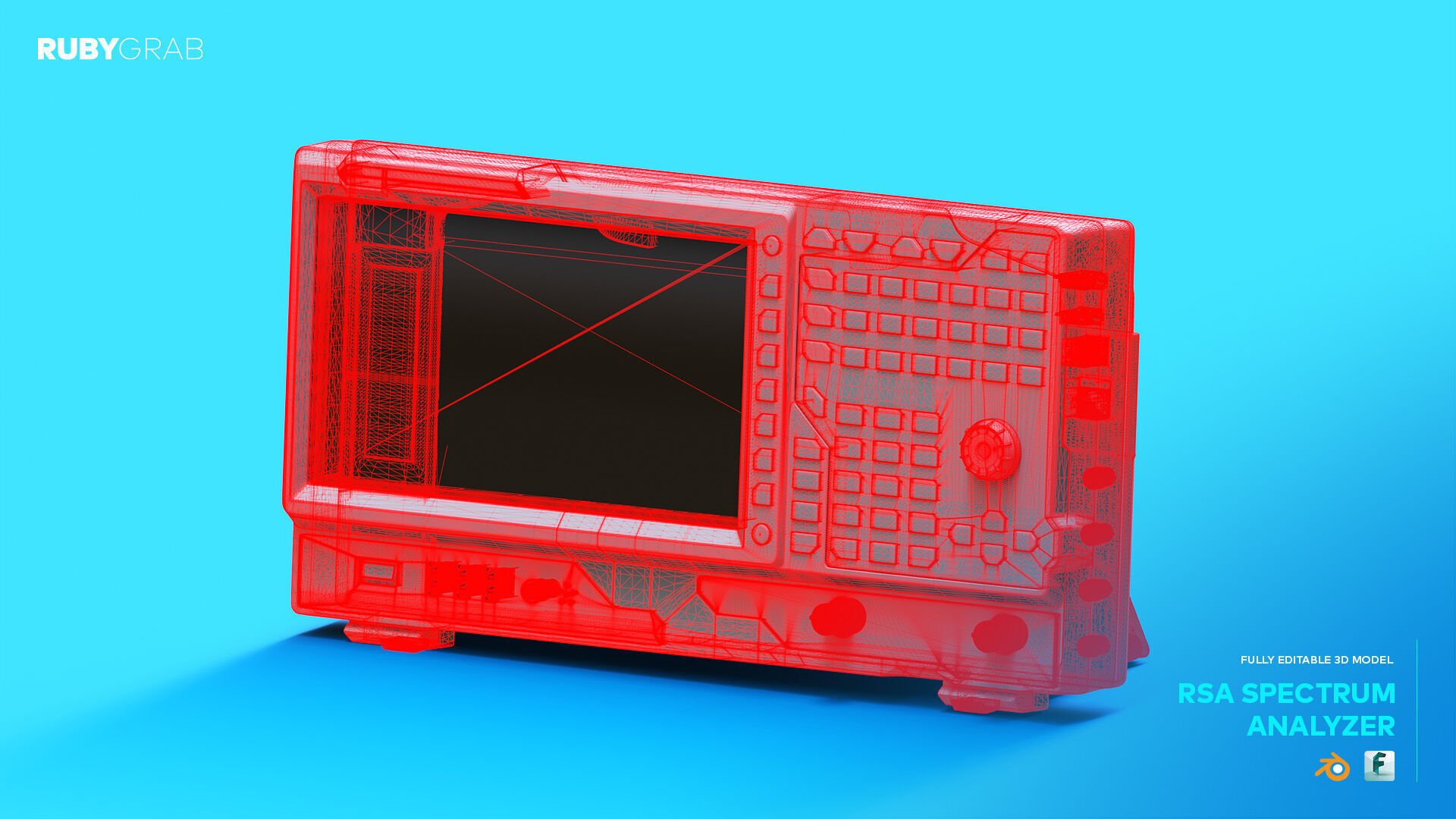 RSA Spectrum Analyzer 3D model_3