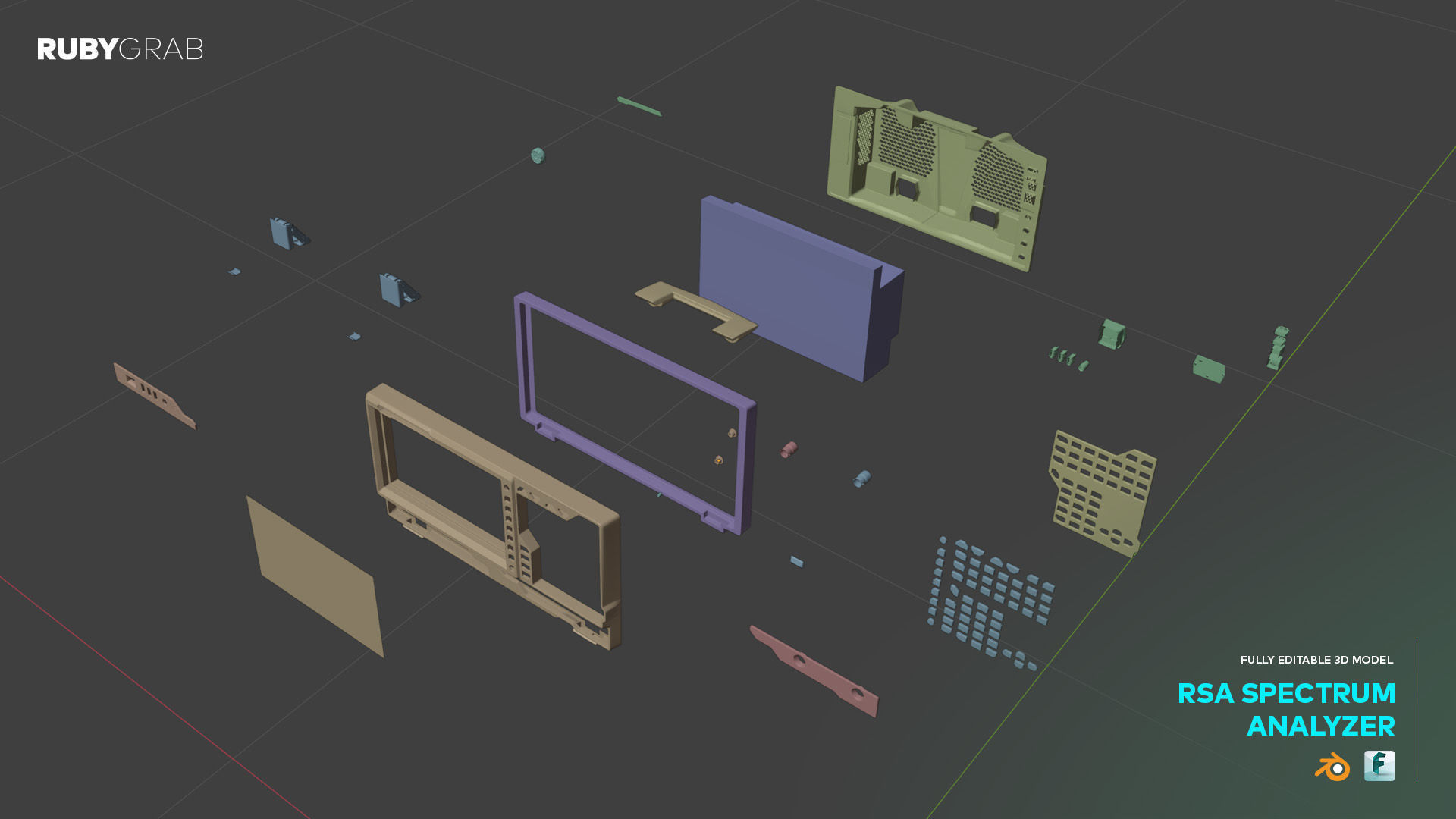 RSA Spectrum Analyzer 3D model_2