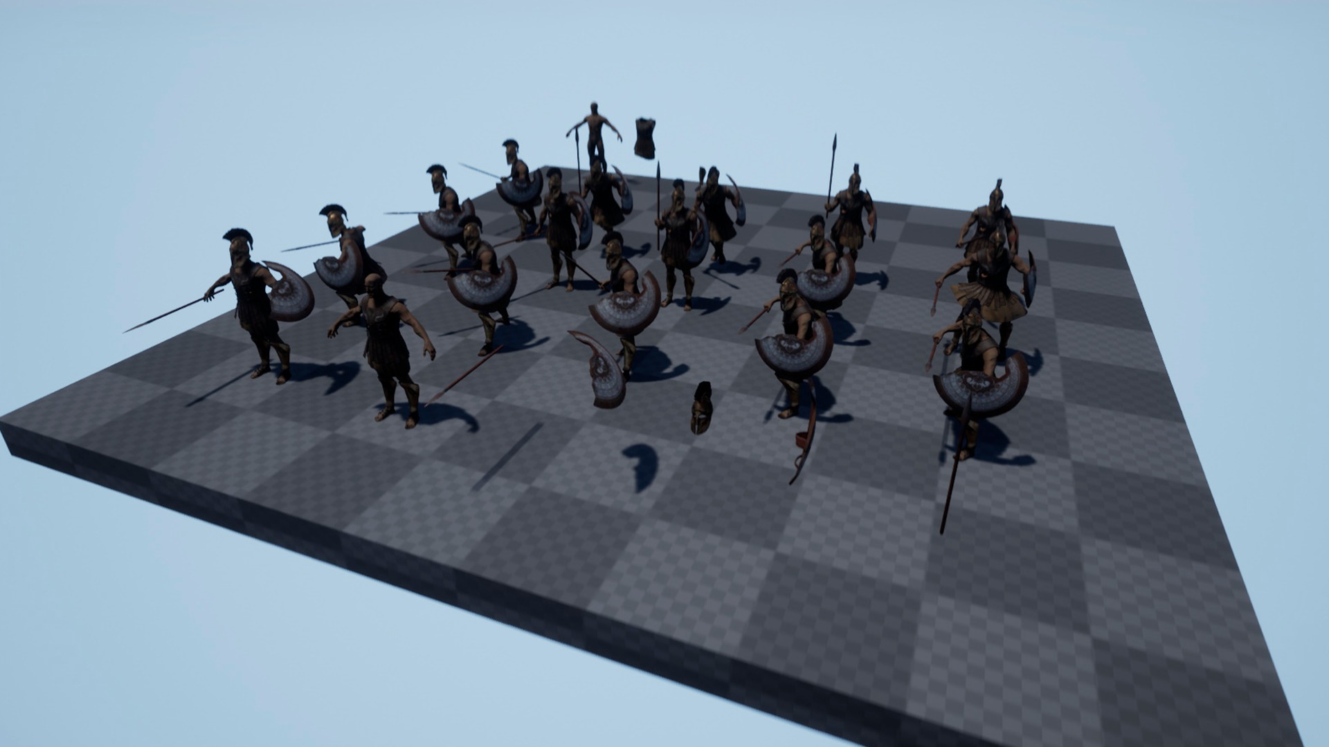 SPARTAN HOPLITE UNDEAD2  Low-poly 3D model_15