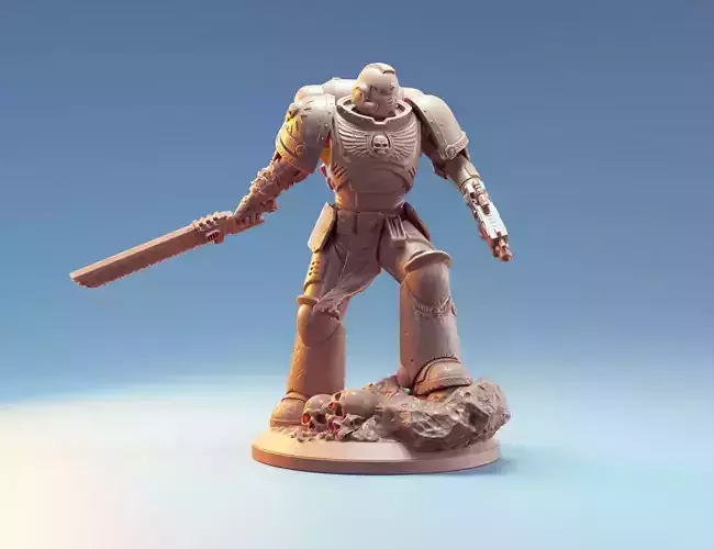 Space Captain Action Figure 3D print model
