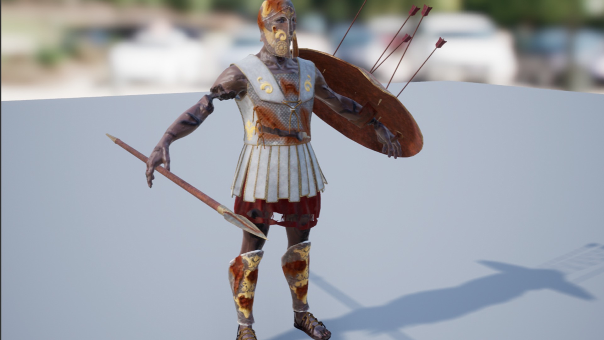 SPARTAN HOPLITE UNDEAD3 Low-poly 3D model_19