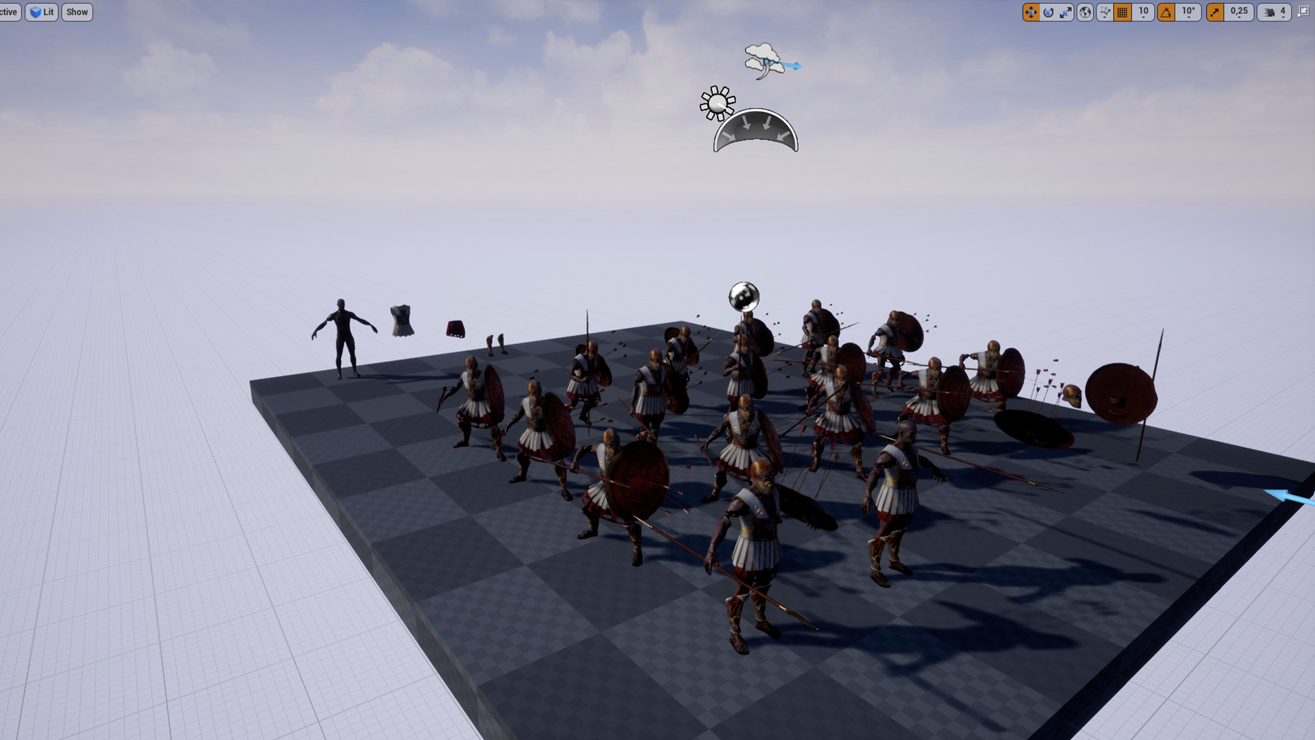 SPARTAN HOPLITE UNDEAD3 Low-poly 3D model_15