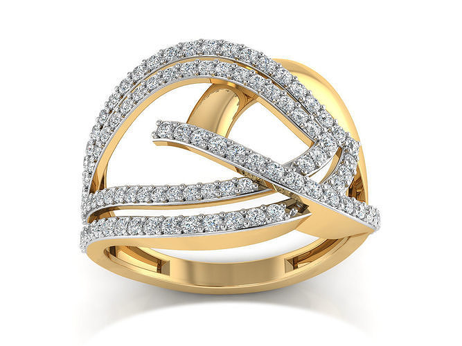 Women Ring  Render 3dm STL OBJ FBX Details 3D print model