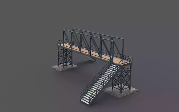 Pedestrian Bridge 3D model