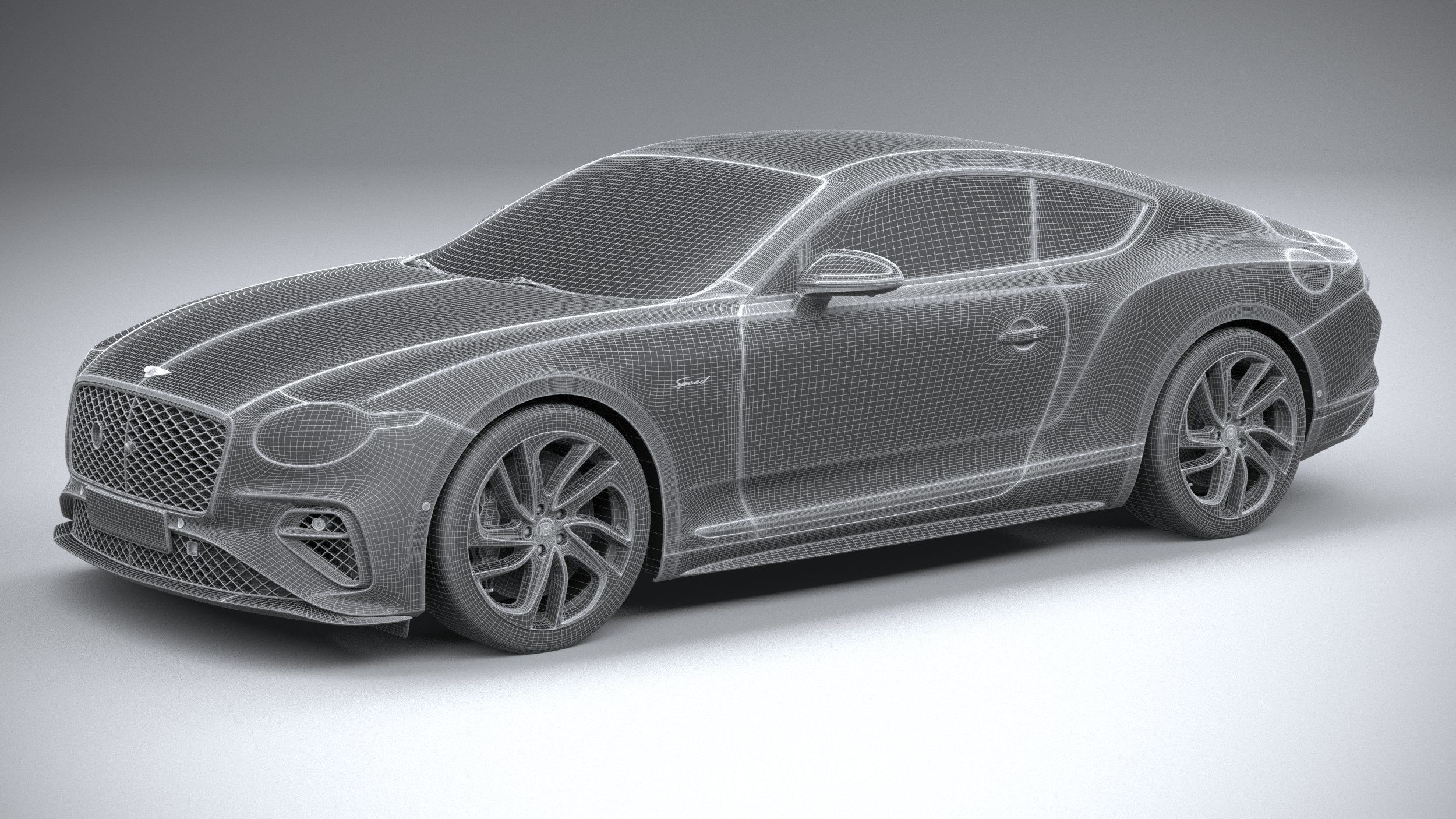 Bentley Continental GT Speed 2025 3D model_29