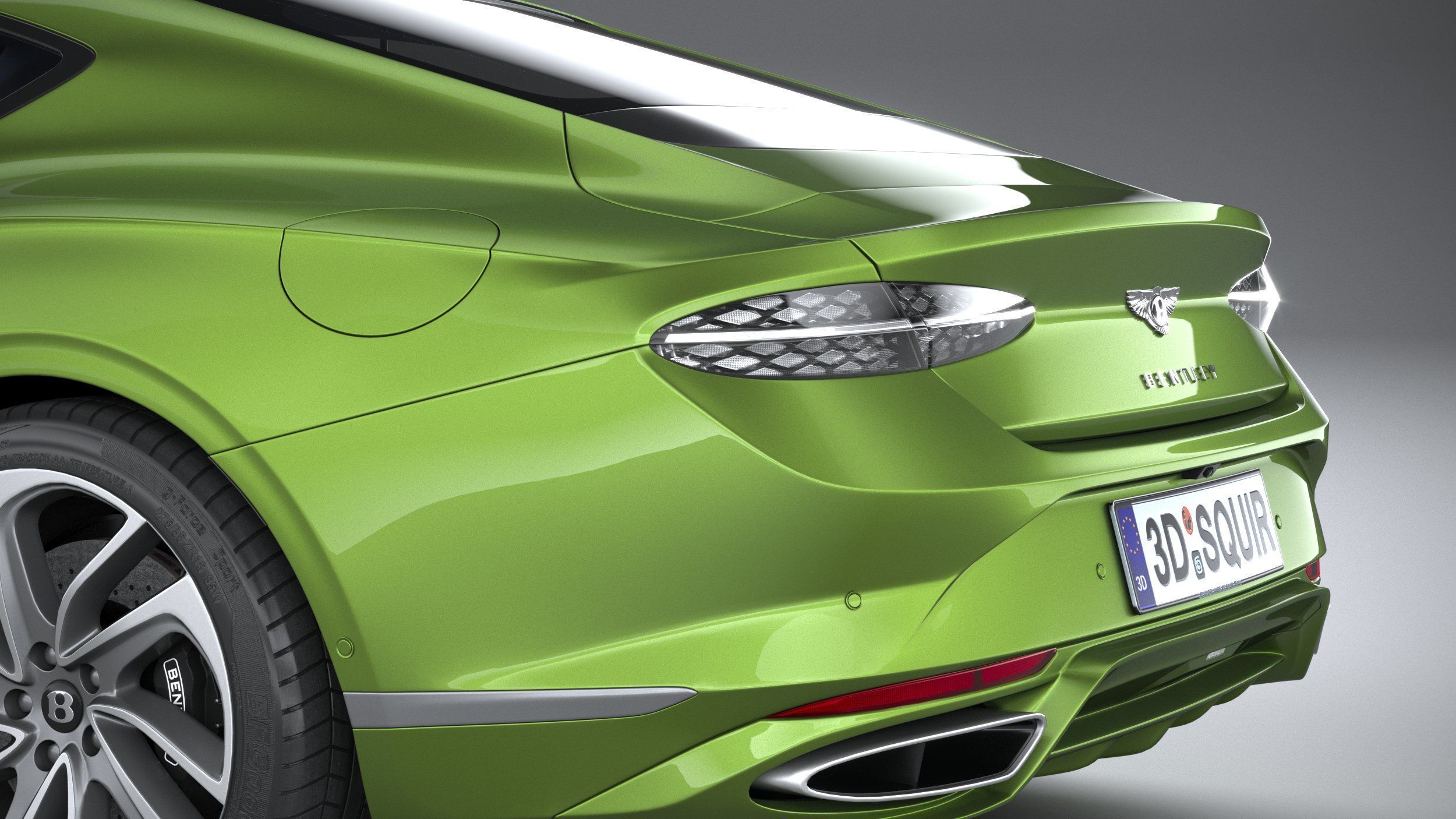 Bentley Continental GT Speed 2025 3D model_6
