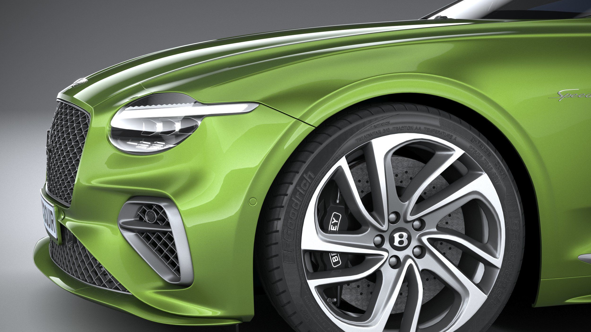 Bentley Continental GT Speed 2025 3D model_3