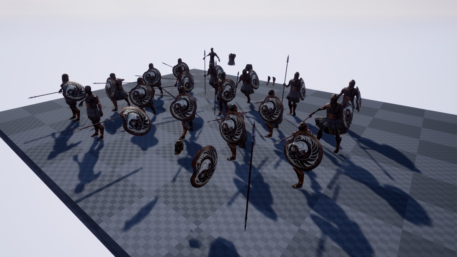 SPARTAN HOPLITE UNDEAD4 Low-poly 3D model_14