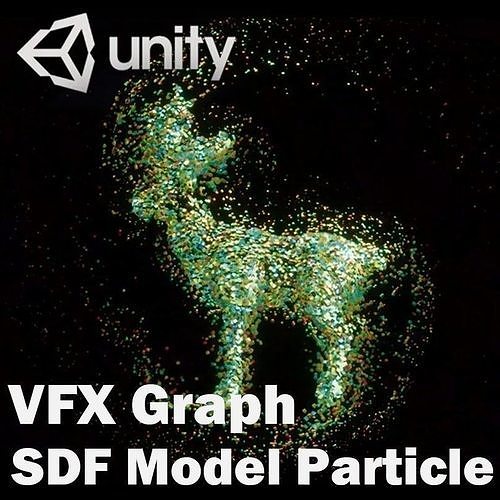 Unity VFX Graph - SDF Model Particle Deformation 3D model