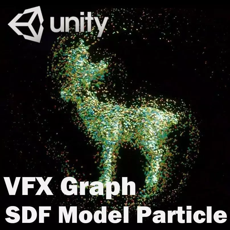 Unity VFX Graph - SDF Model Particle Deformation 3D model_0