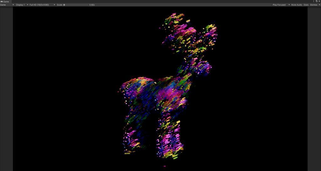 Unity VFX Graph - SDF Model Particle Deformation 3D model_5