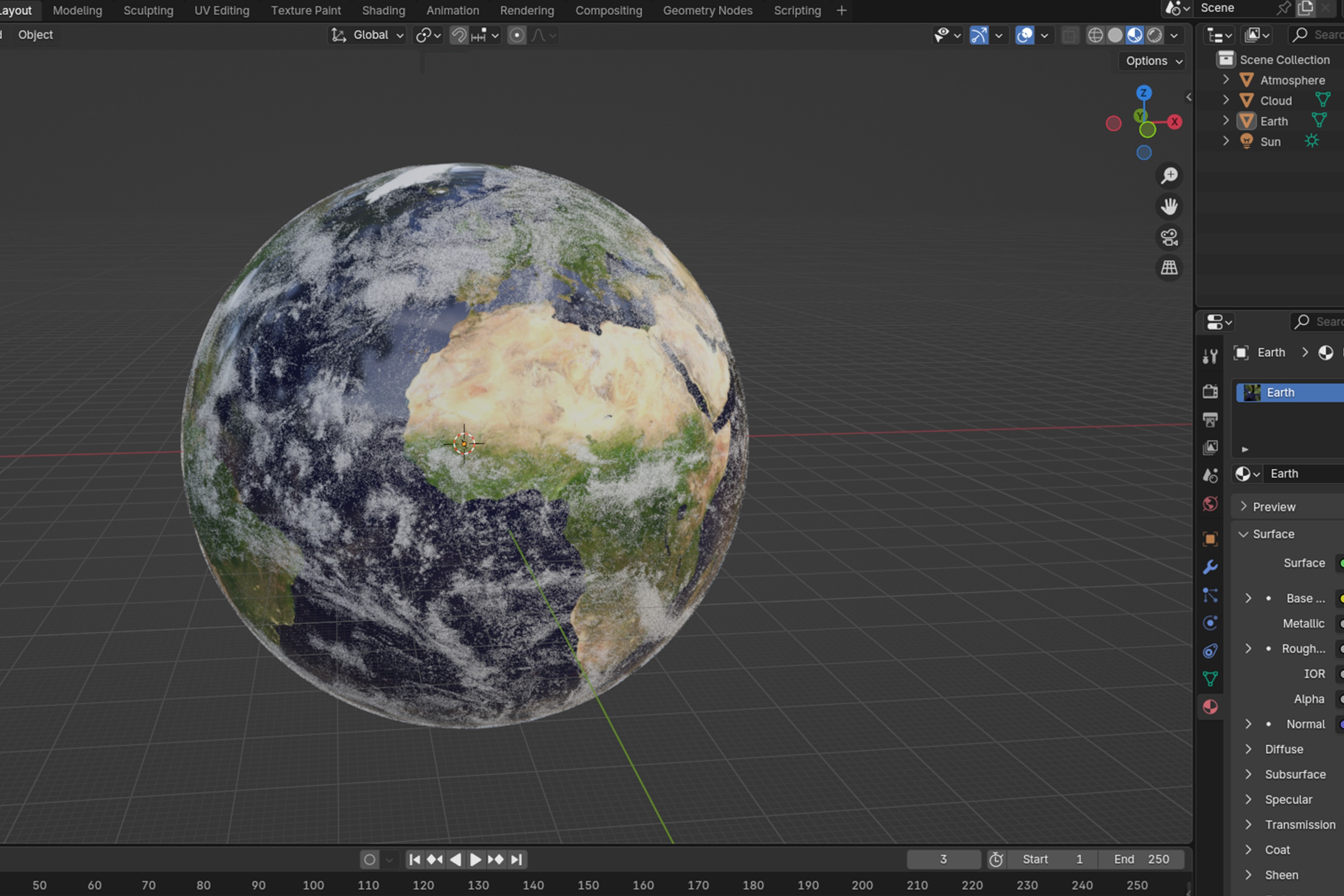 Photorealistic Earth 43K 3D model_16