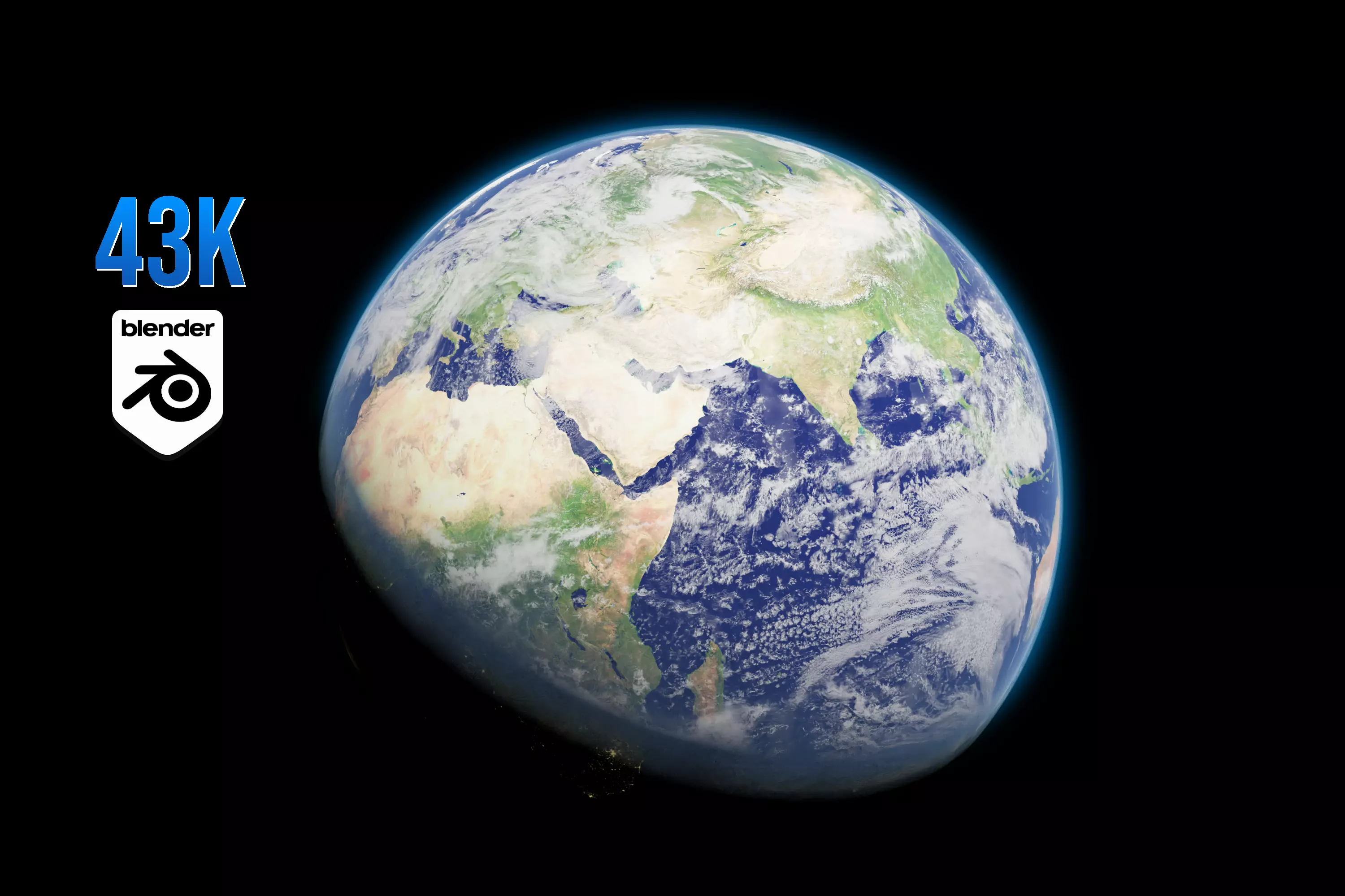 Photorealistic Earth 43K 3D model_0