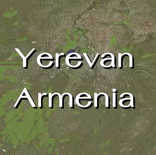 Yerevan Armenia - city and urban 3D model