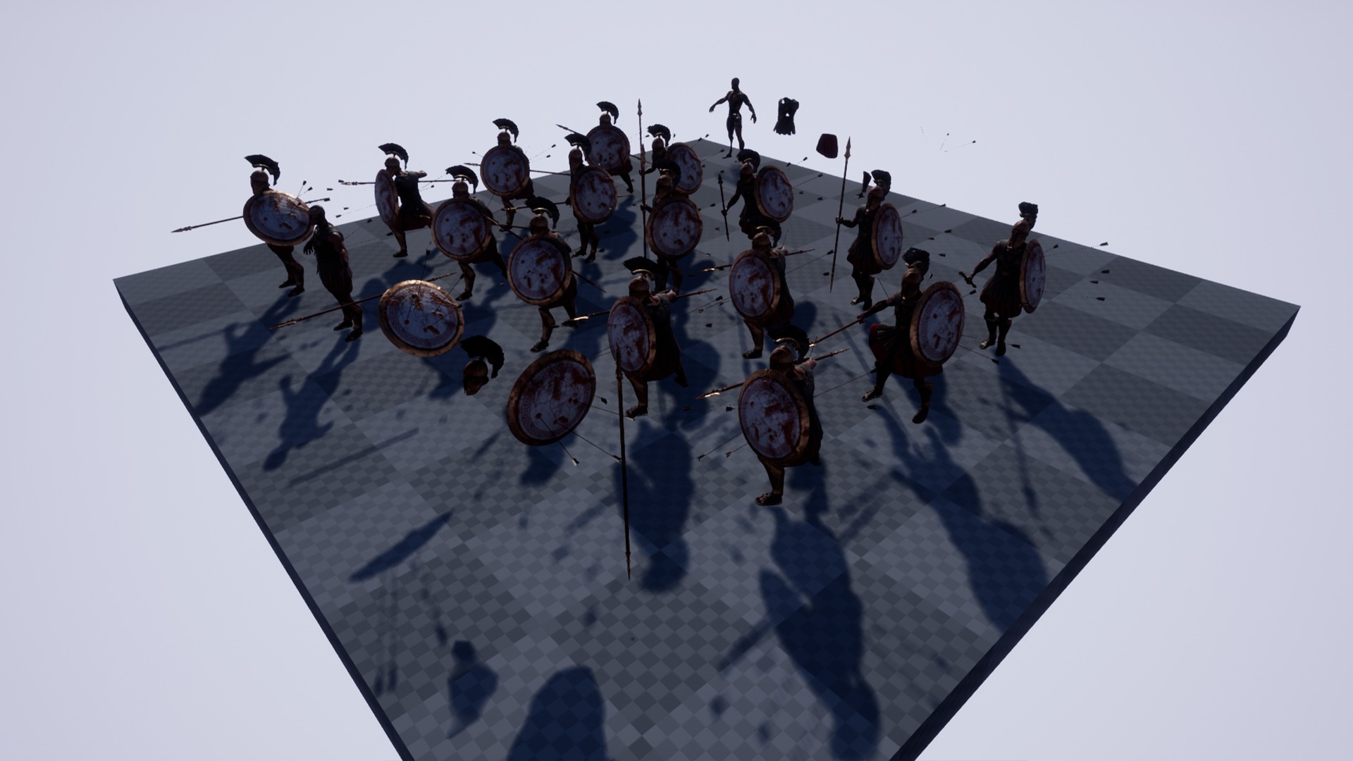 SPARTAN HOPLITE UNDEAD5 Low-poly 3D model_16