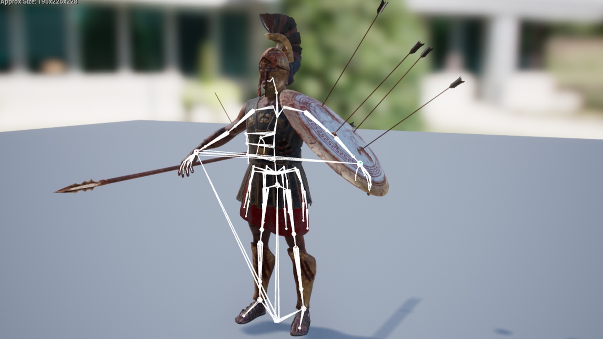 SPARTAN HOPLITE UNDEAD5 Low-poly 3D model_15