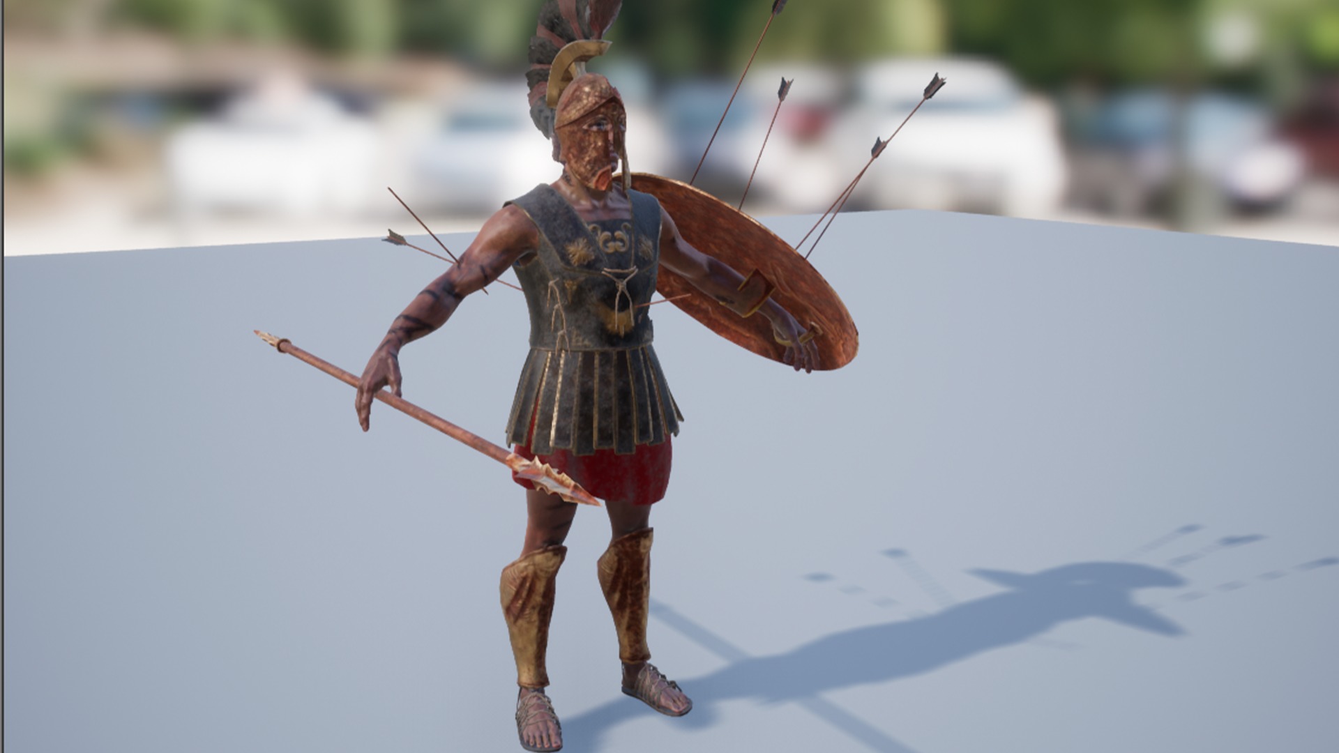 SPARTAN HOPLITE UNDEAD5 Low-poly 3D model_17