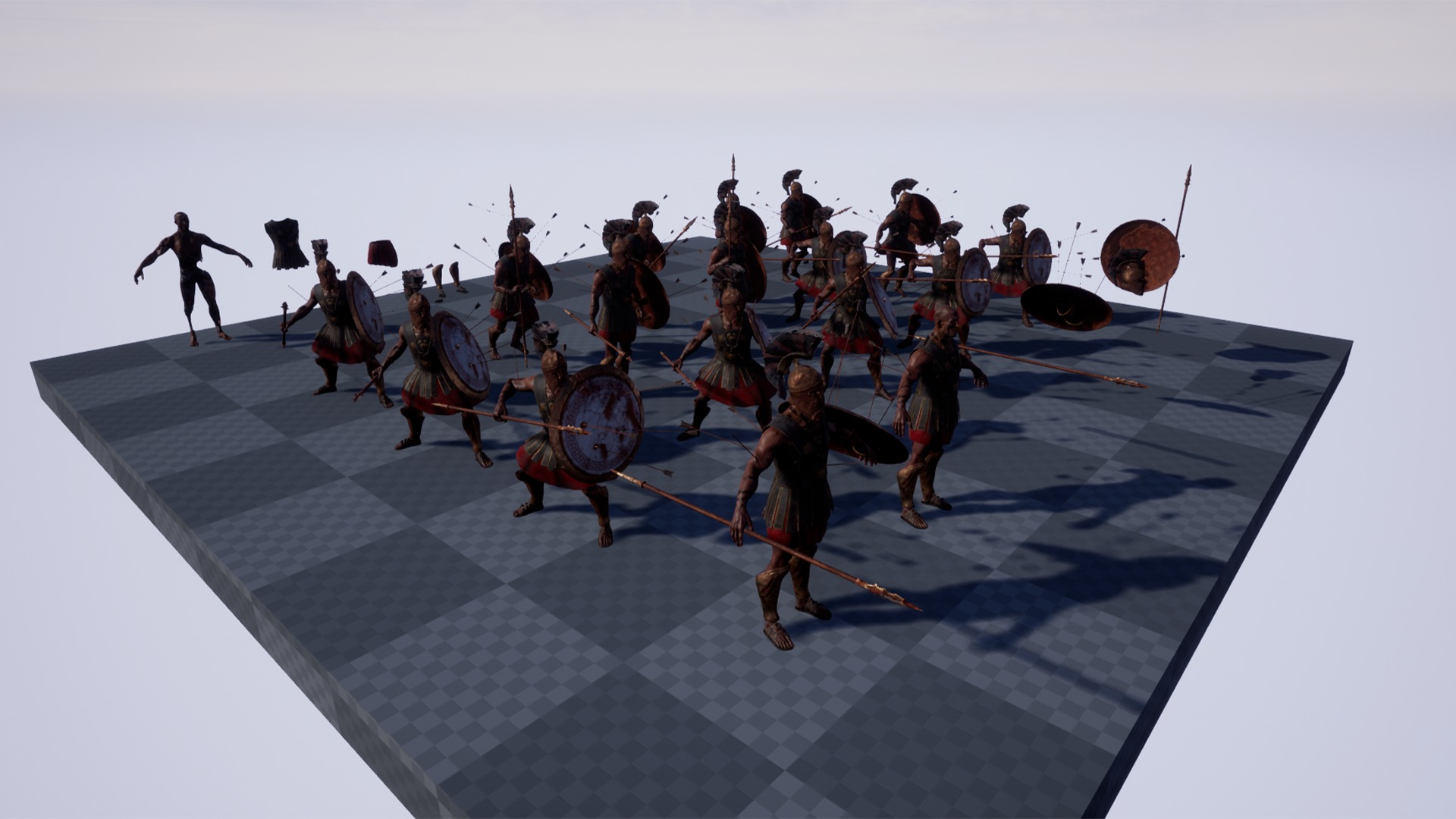 SPARTAN HOPLITE UNDEAD5 Low-poly 3D model_18