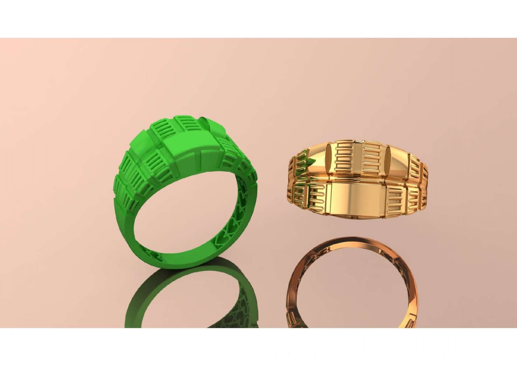  Unique Freeform Ring 3D Model 3D print model_17