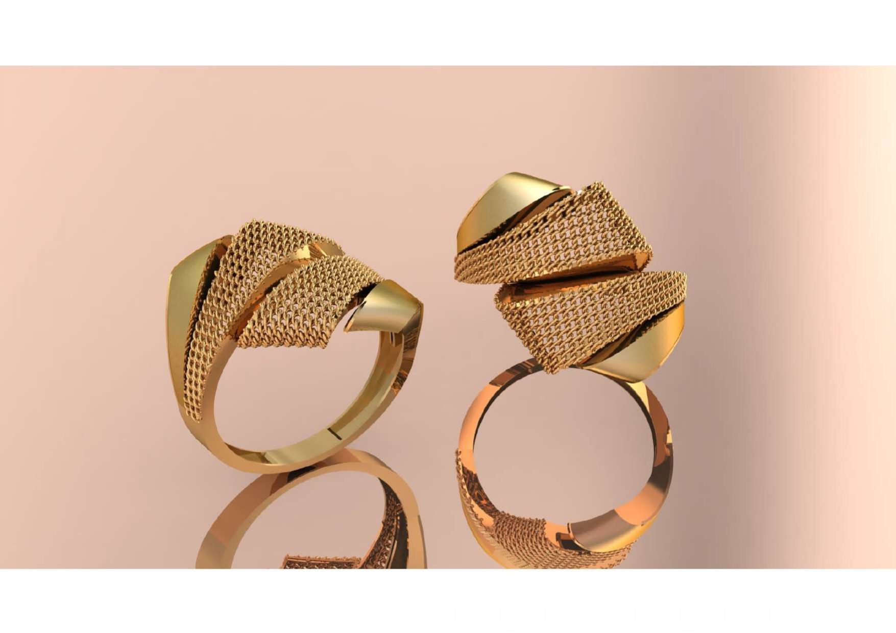  Unique Freeform Ring 3D Model 3D print model_3