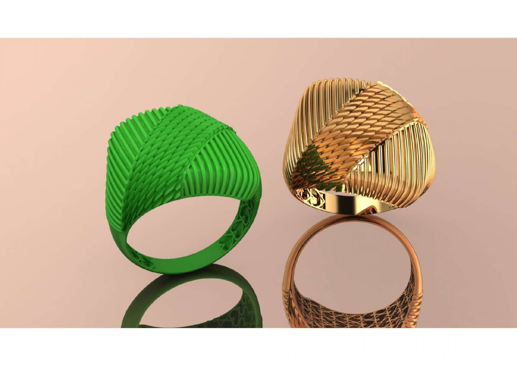  Unique Freeform Ring 3D Model 3D print model_21