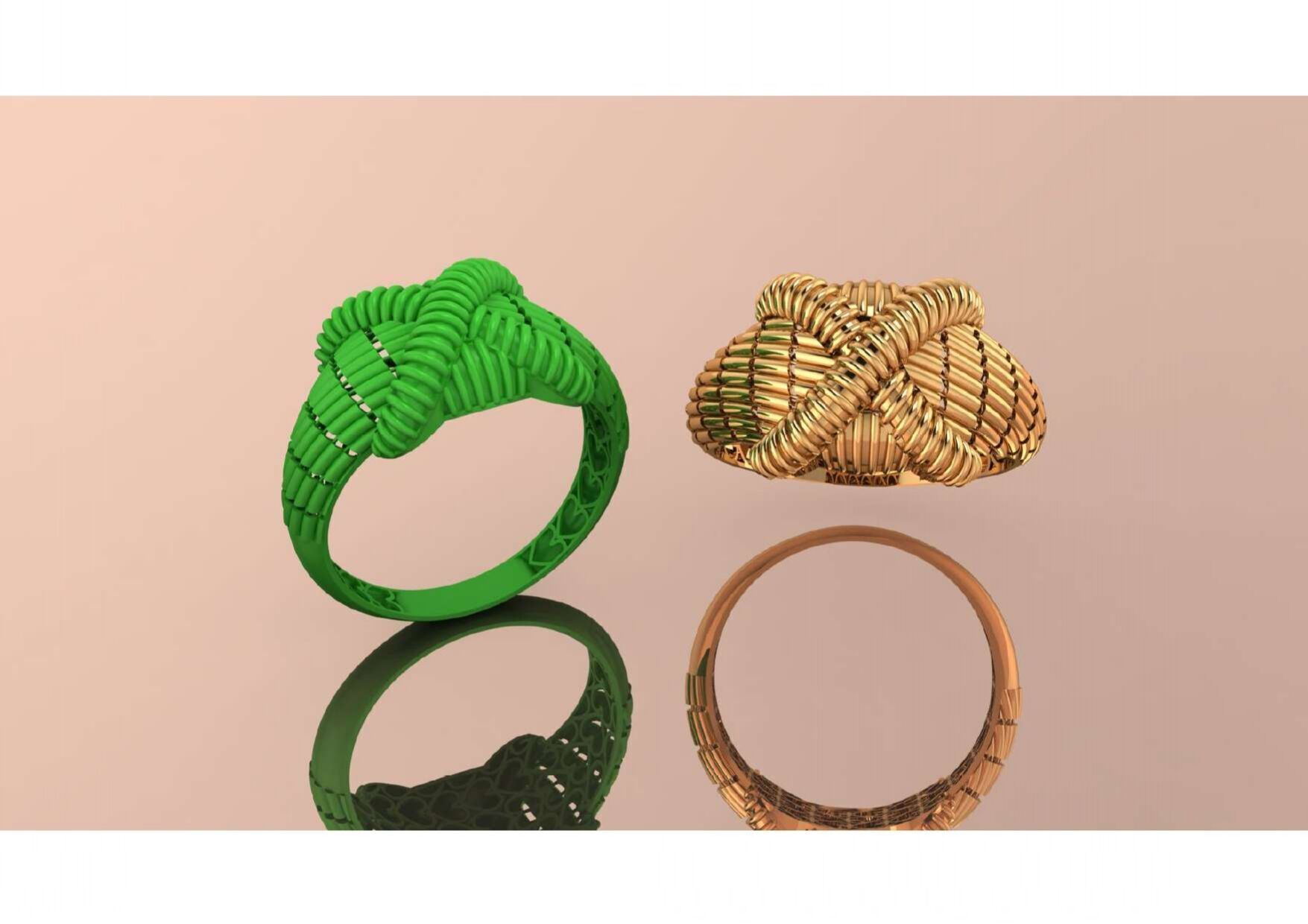  Unique Freeform Ring 3D Model 3D print model_18