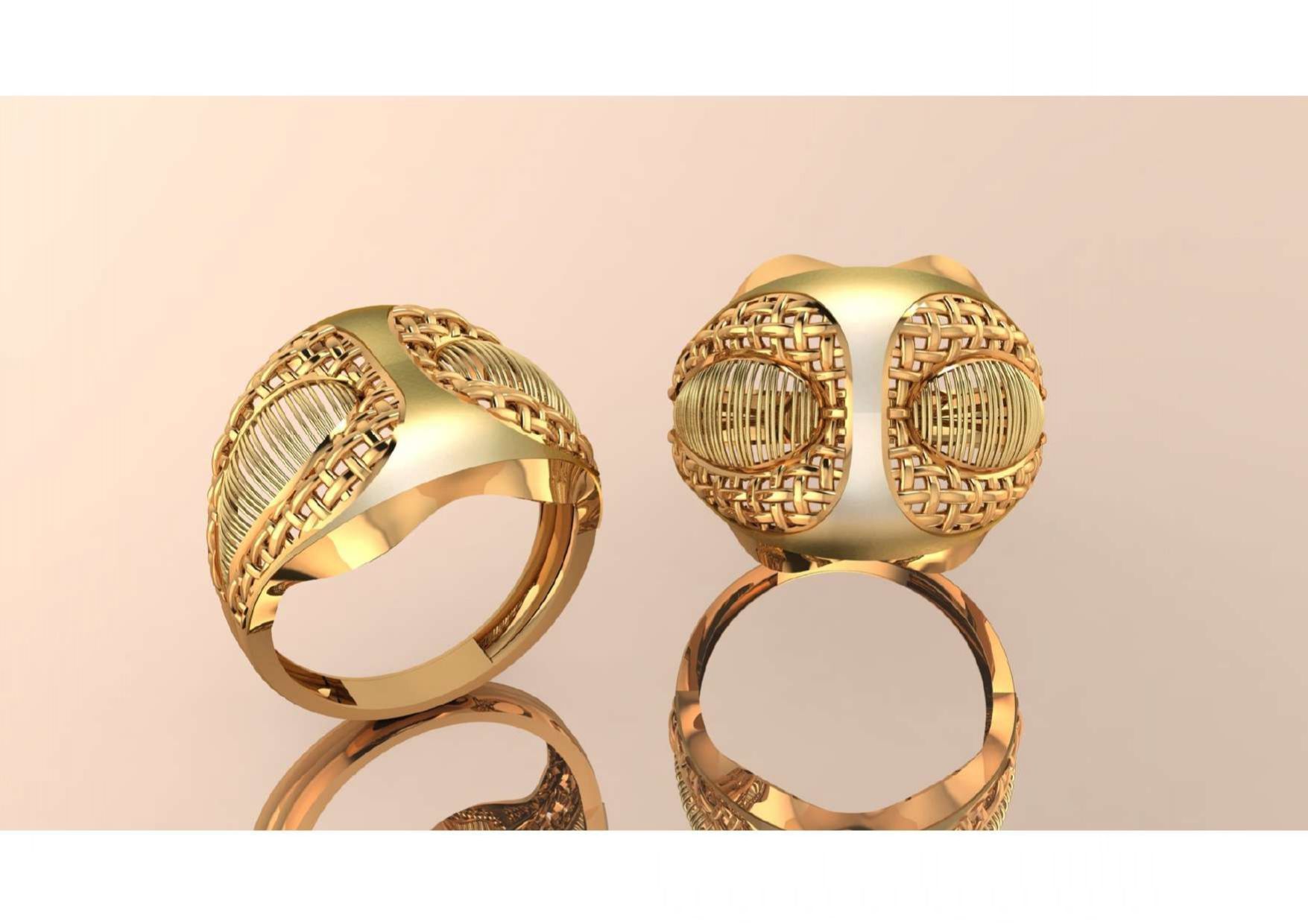  Unique Freeform Ring 3D Model 3D print model_6