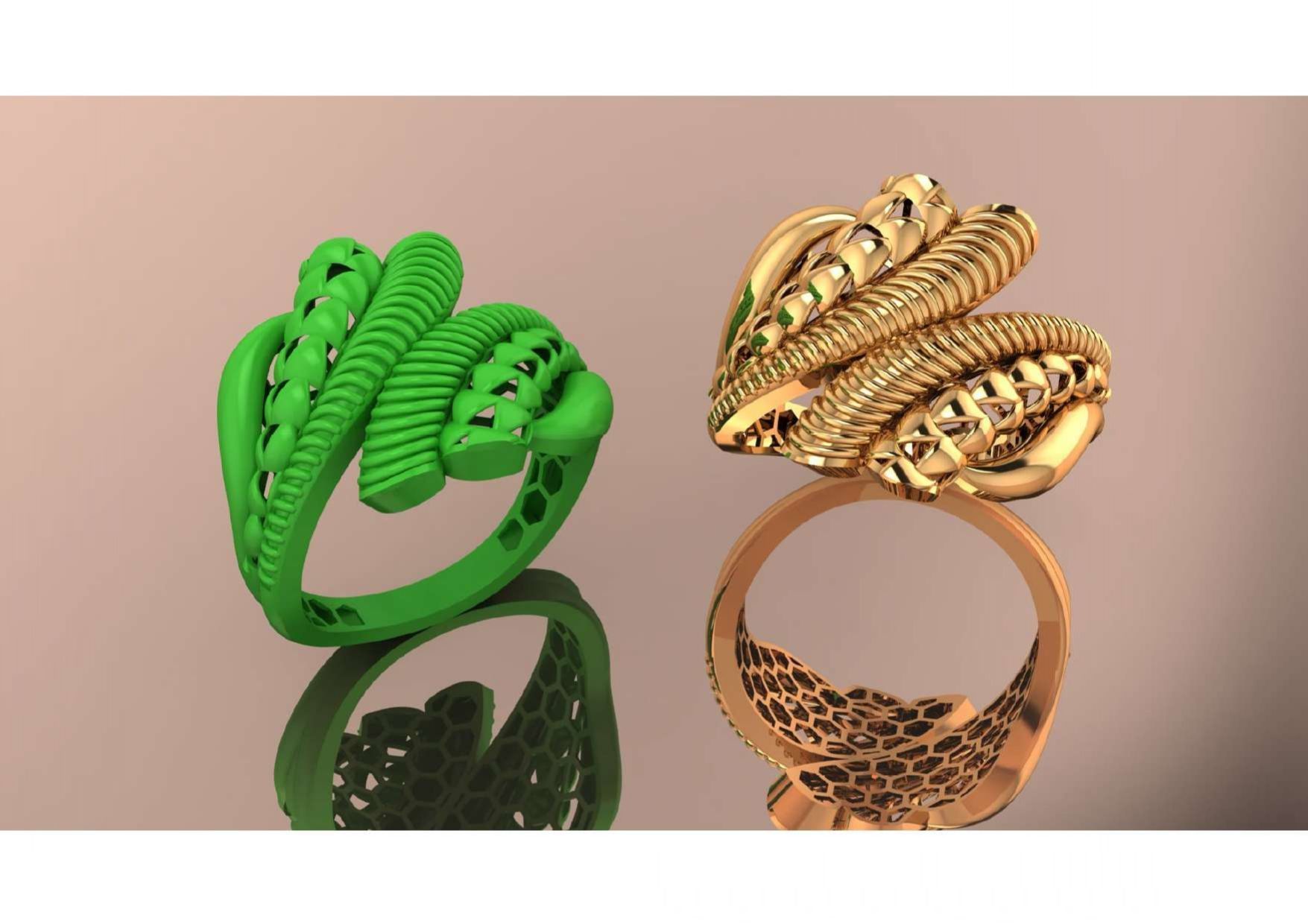  Unique Freeform Ring 3D Model 3D print model_27