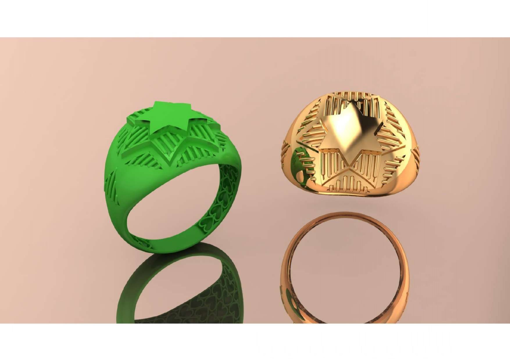  Unique Freeform Ring 3D Model 3D print model_12