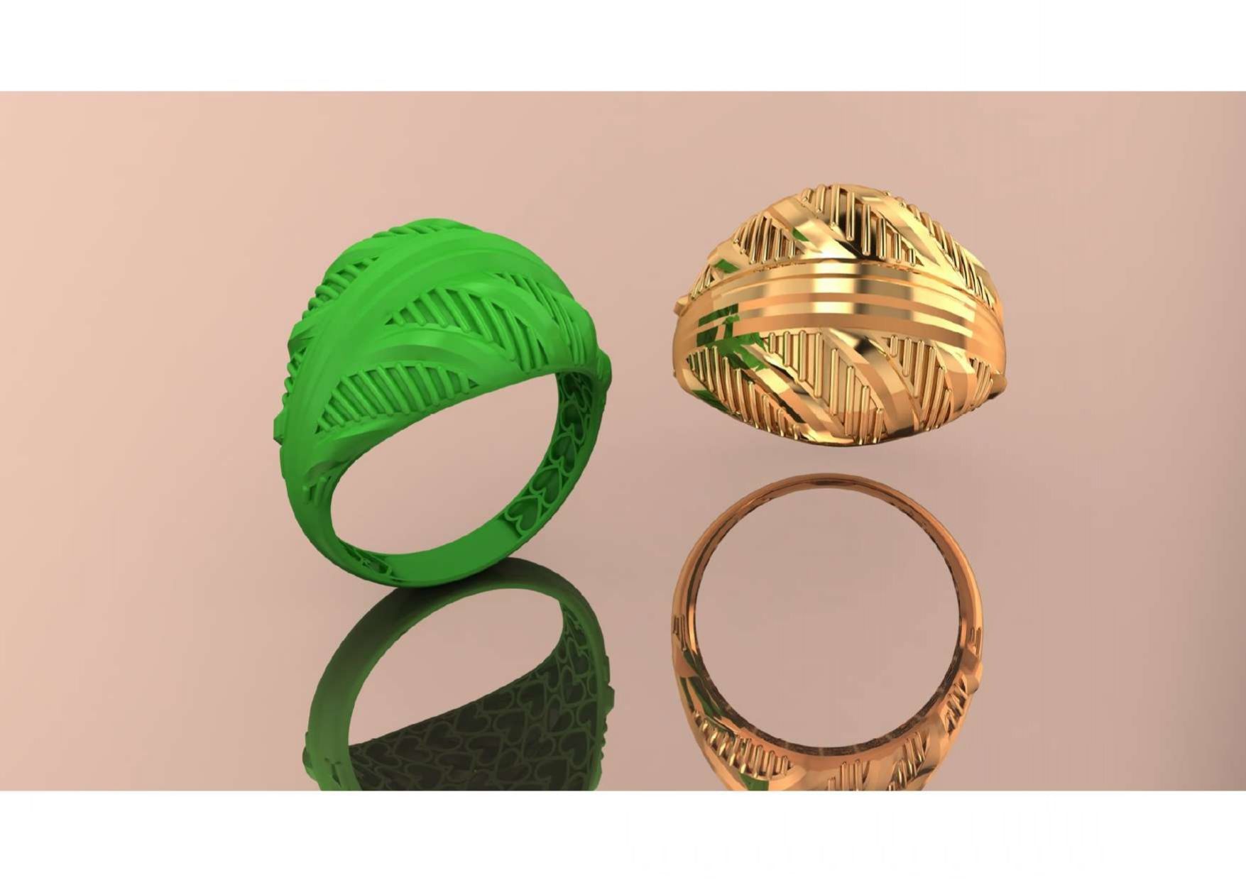  Unique Freeform Ring 3D Model 3D print model_13