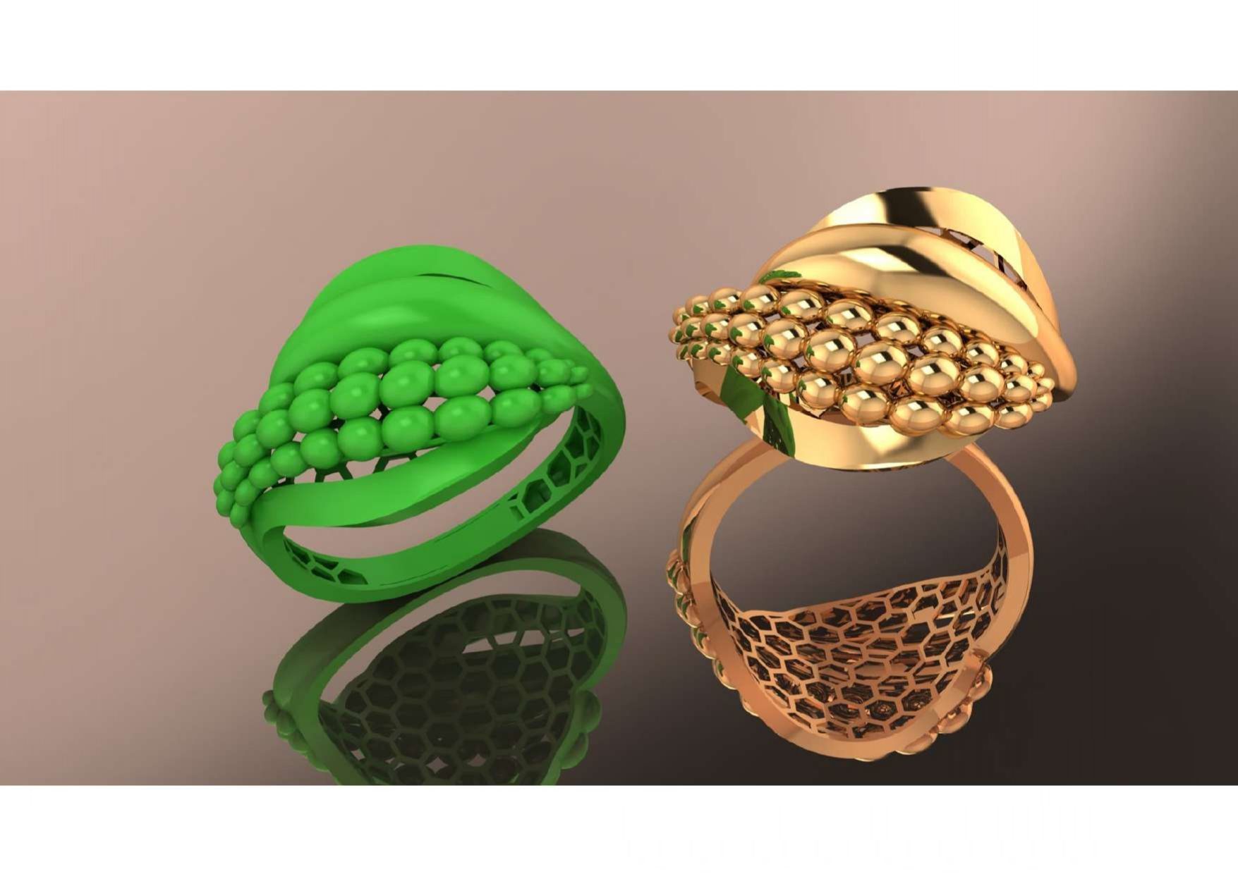  Unique Freeform Ring 3D Model 3D print model_34