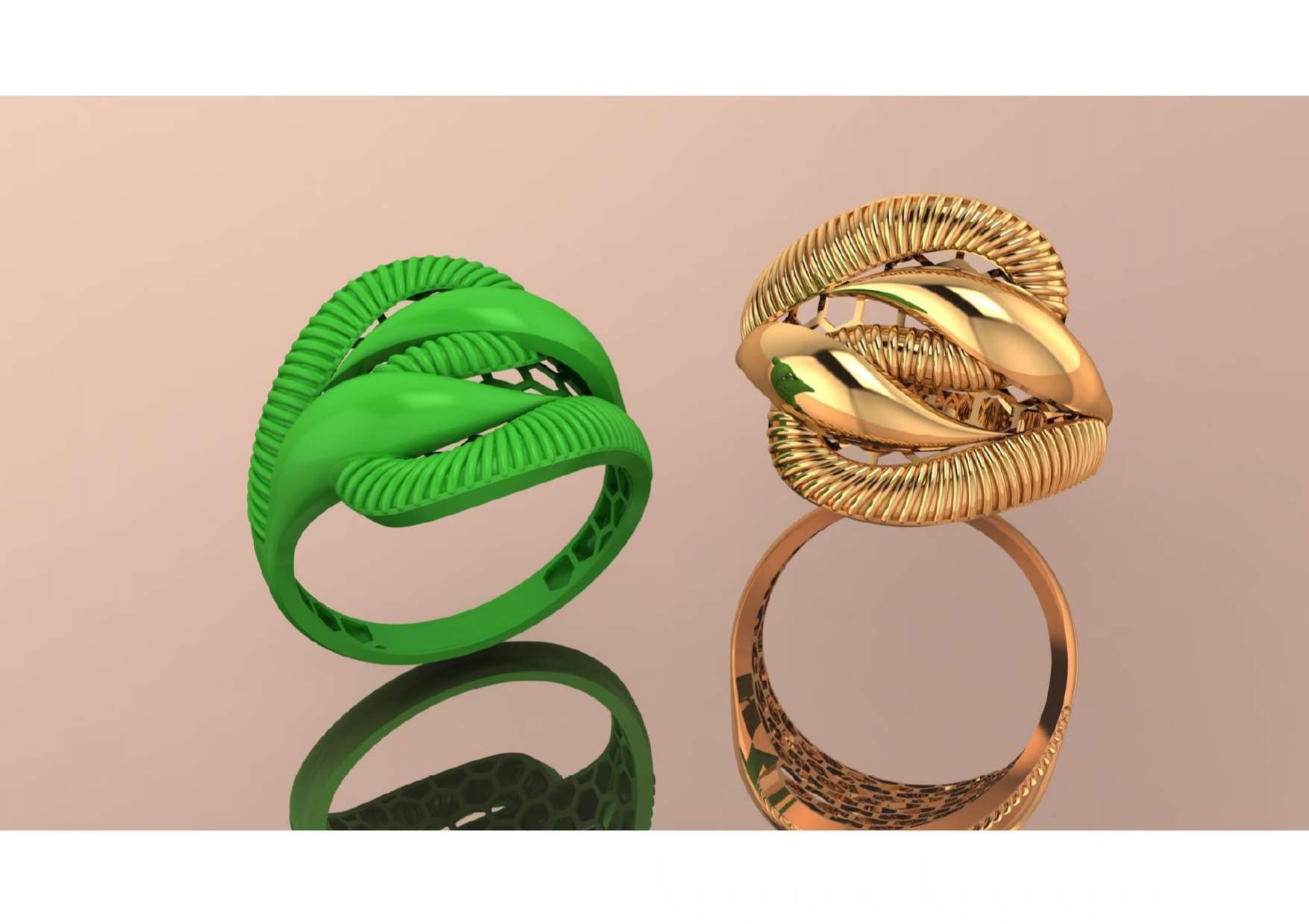  Unique Freeform Ring 3D Model 3D print model_25