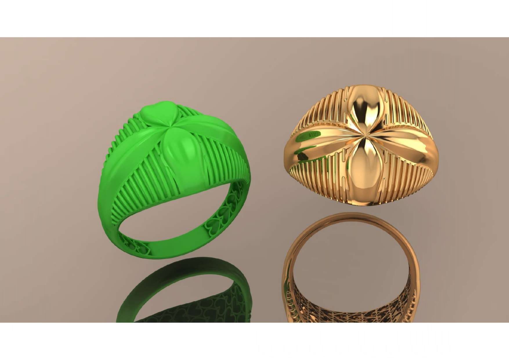  Unique Freeform Ring 3D Model 3D print model_9