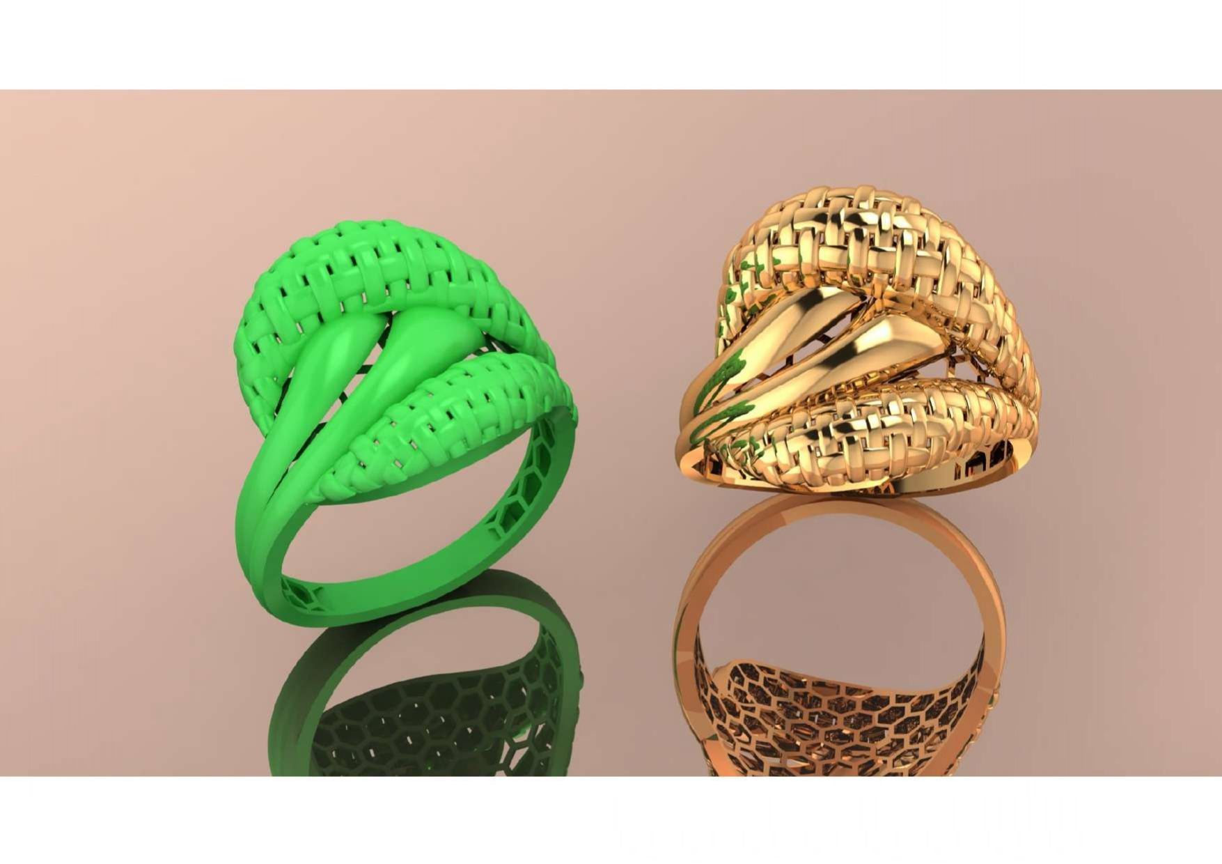  Unique Freeform Ring 3D Model 3D print model_26