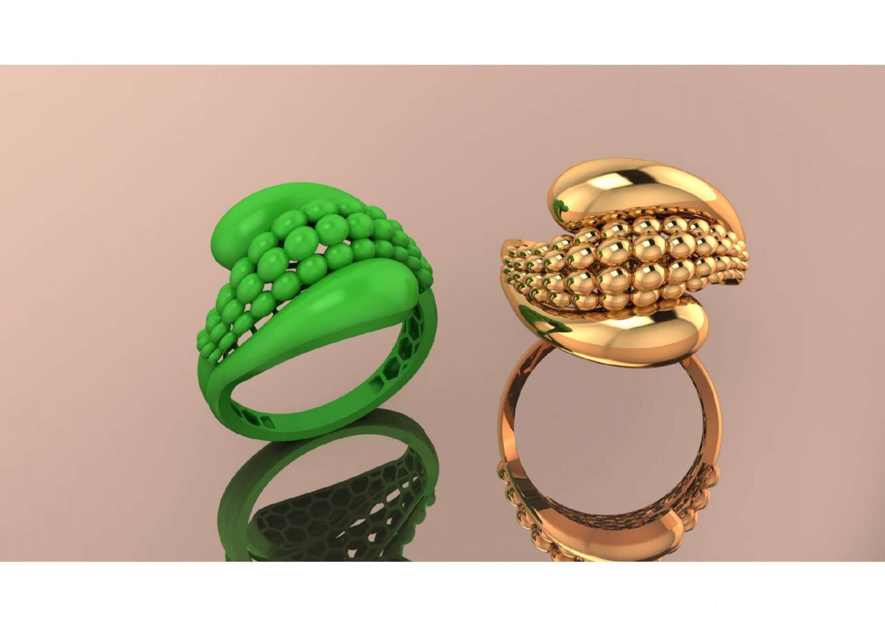  Unique Freeform Ring 3D Model 3D print model_33