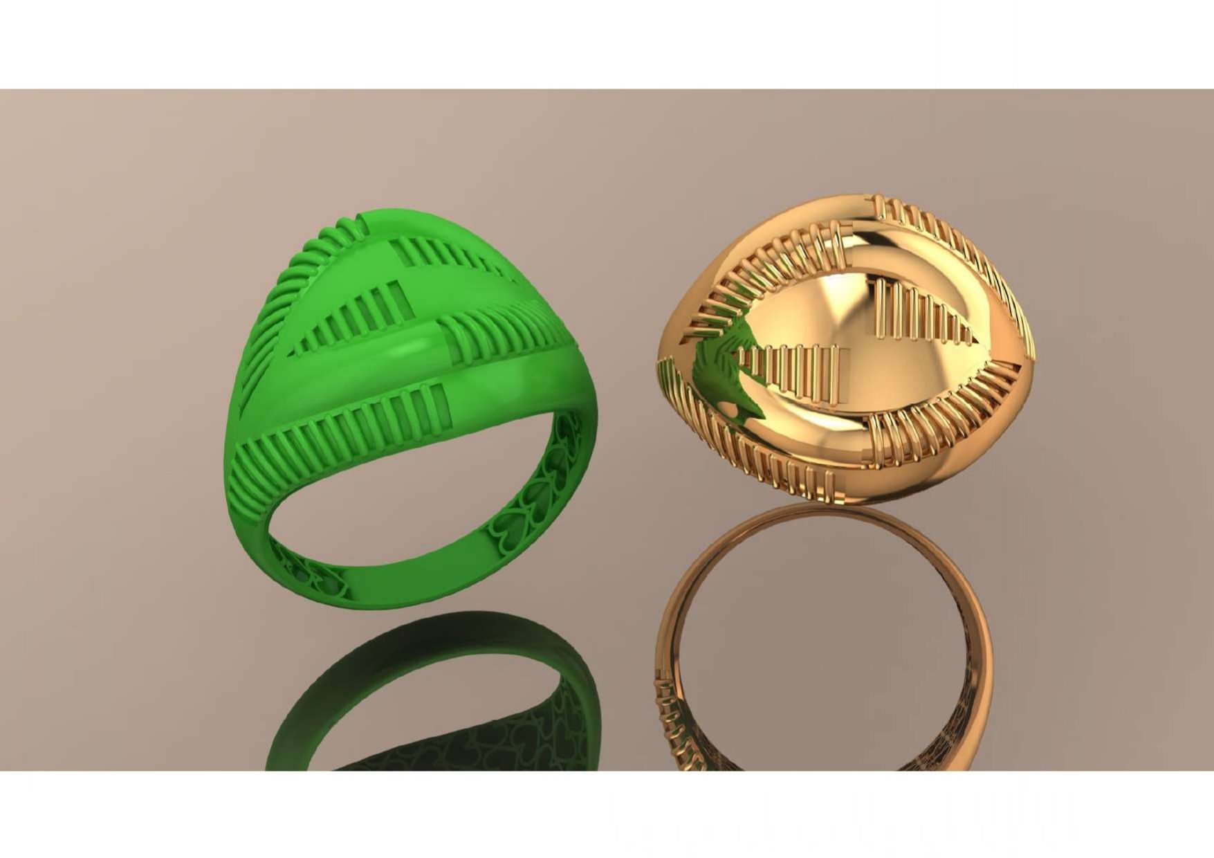  Unique Freeform Ring 3D Model 3D print model_8