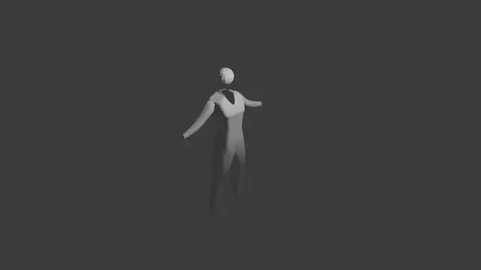 low poly man
