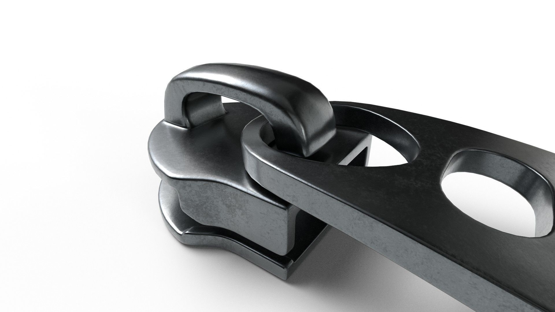 Zipper Puller with Slider 015 Low-poly 3D model_10