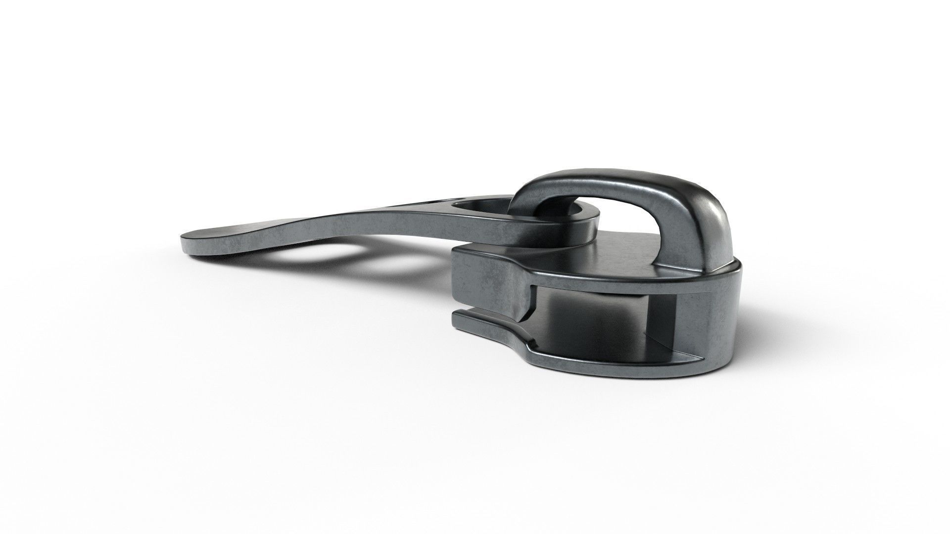 Zipper Puller with Slider 015 Low-poly 3D model_2