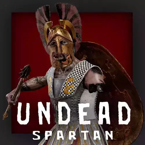 SPARTAN HOPLITE UNDEAD6 Low-poly 3D model