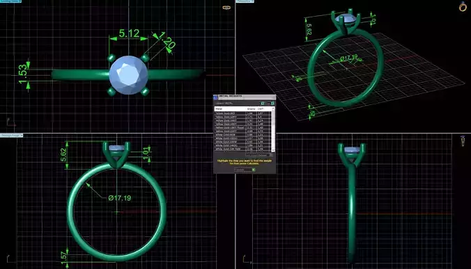 Round Diamond Engagement Ring 5mm