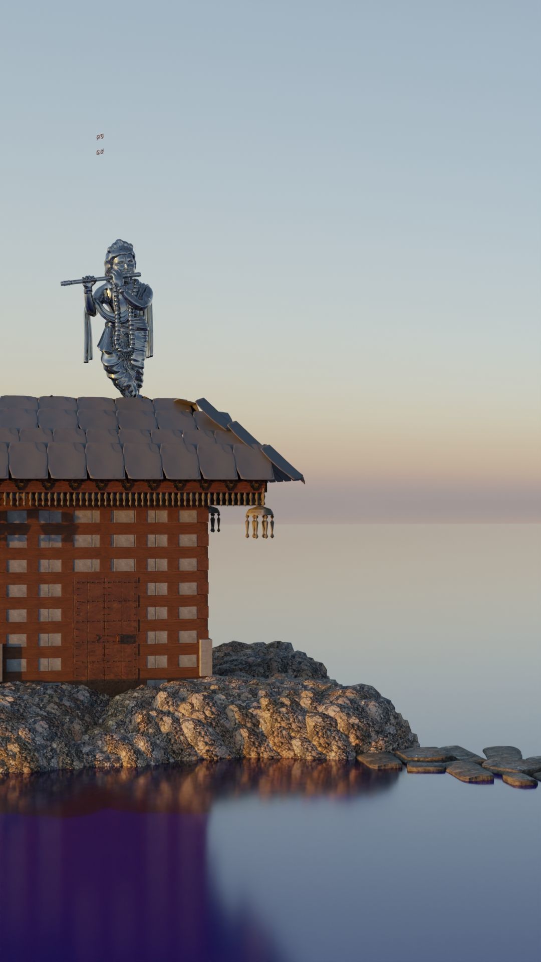 Yulla Kanda-  Krishna Temple - Himachal Pradesh 3D model_2