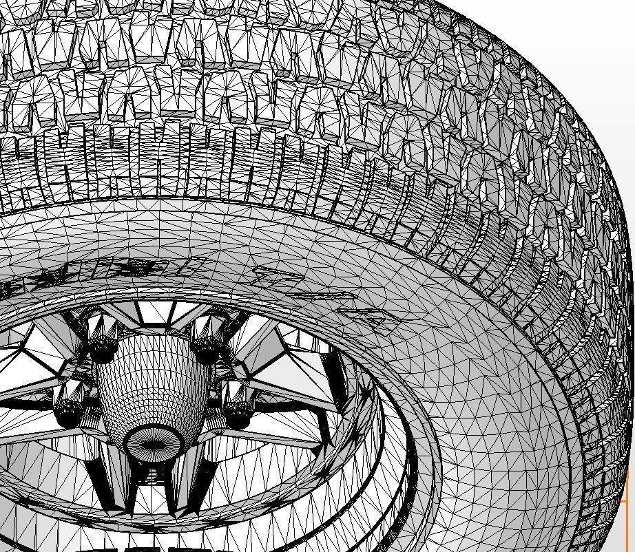 Set of custom wheels Kelsey-Hayes Kel-Star for scale model 3D print model_19